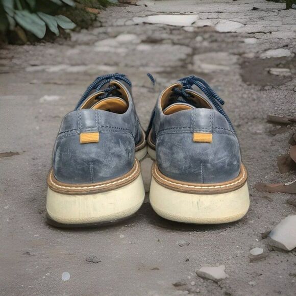 Ecco Aurora Oxford Shoes Blue Men's Size US 10.5 EU 44 - Picture 6 of 8